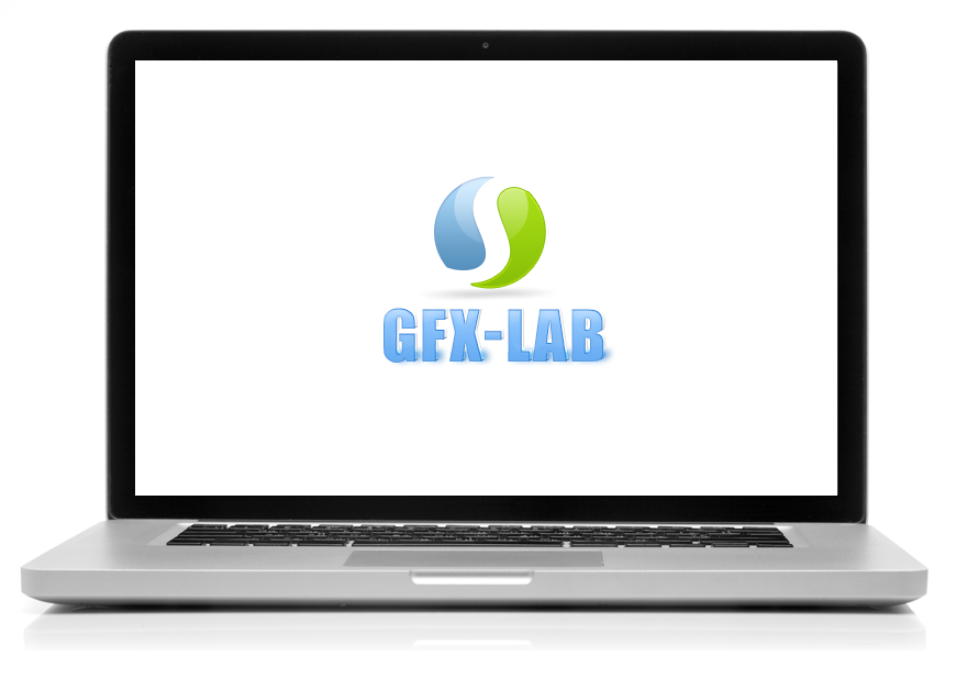 Логотип GFX-LAB, выполнен для портфолио